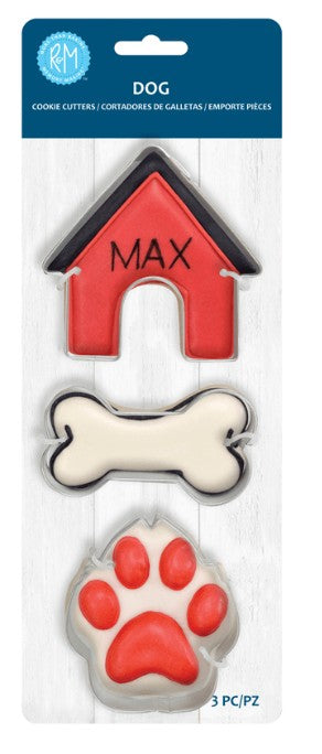 Dog 3 Pc Cookie Cutter Carded Set