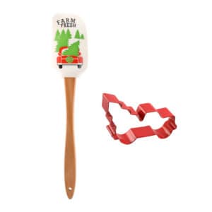 Farm Fresh 2 Pc Spatula Set with Cookie Cutter