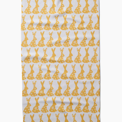 Geometry Tea Towel Floral Spring Bunny