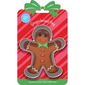 Gingerbread Boy Cookie Cutter 3.75" Carded