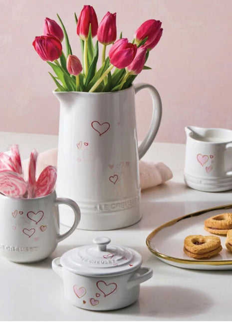 Heritage Mug 13 oz Mon Coeur Hearts White