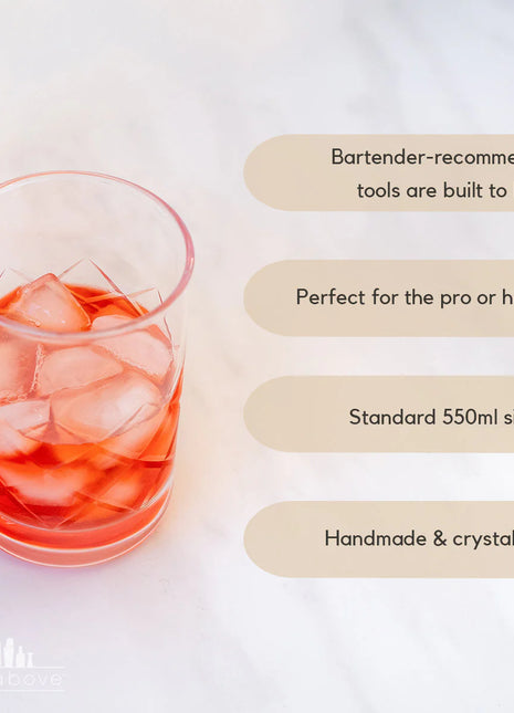 Diamond Cut Cocktail Mixing Glass