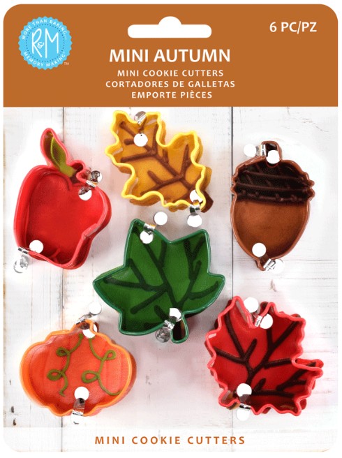 Mini Leaf 6 Pc Cookie Cutter Set