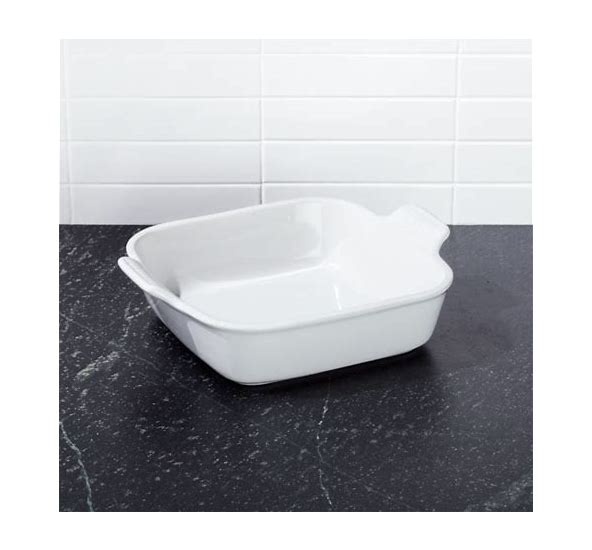 Heritage Square Baking Dish 3Qt White