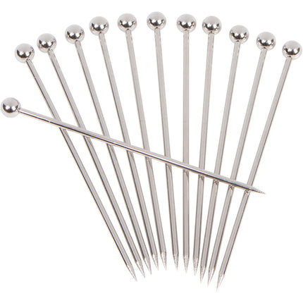 Stainless Steel Cocktail Picks -combo 6pc Short/6pc Long