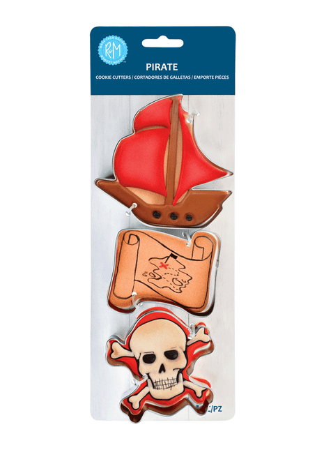 Pirate 3 Pc Cookie Cutter Set
