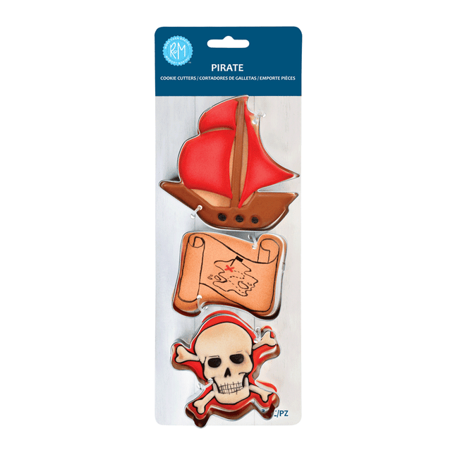 Pirate 3 Pc Cookie Cutter Set