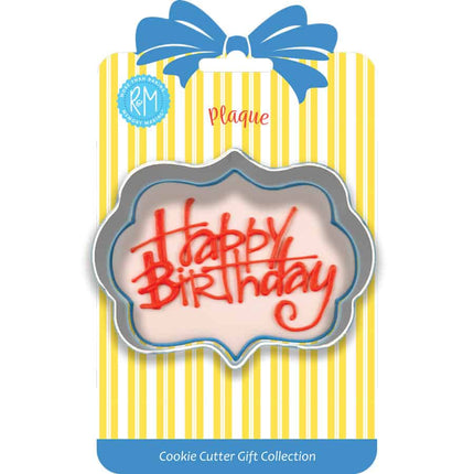 Plaque Cookie Cutter 3.5" Carded