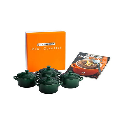 Mini Cocotte Set of 4 with Cookbook