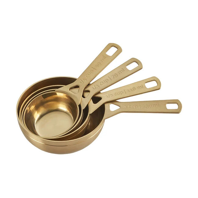 4-Piece Measuring Cup Set Gold