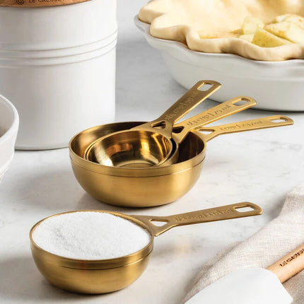 4-Piece Measuring Cup Set Gold
