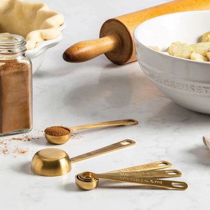 5-Piece Measuring Spoon Set Gold