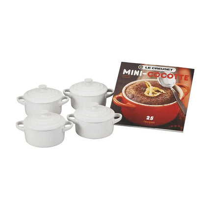 Mini Cocotte Set of 4 with Cookbook