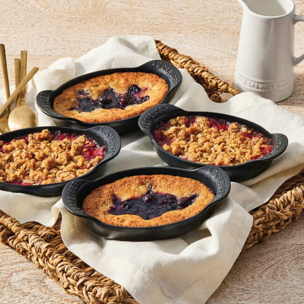 Mini Oval Baker 1/3 Qt Set of 4 Matte Black