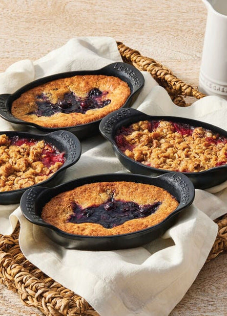 Mini Oval Baker 1/3 Qt Set of 4 Matte Black