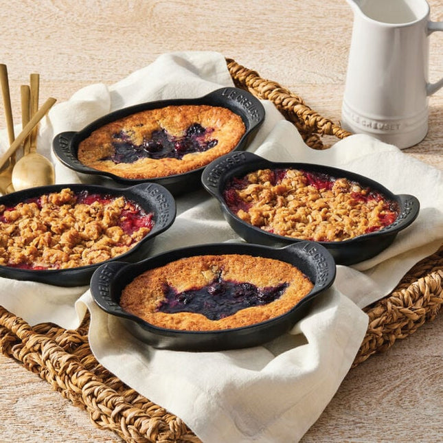 Mini Oval Baker 1/3 Qt Set of 4 Matte Black
