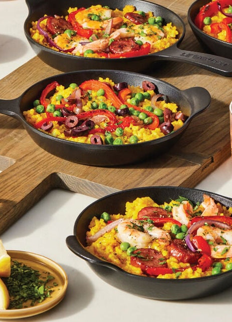 Mini Skillet 1/3 Qt Set of 4 Matte Black