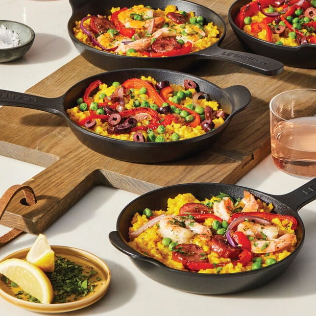 Mini Skillet 1/3 Qt Set of 4 Matte Black
