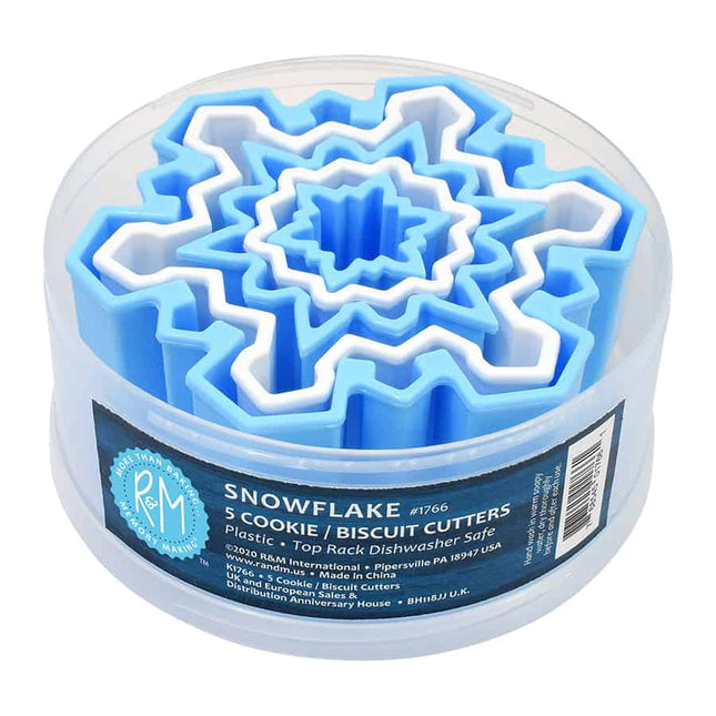 Snowflake 5 Pc Plastic Cutter Set