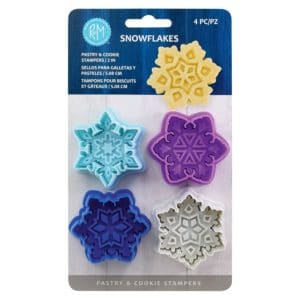 Snowflake Pastry & Cookie Stampers Set /4