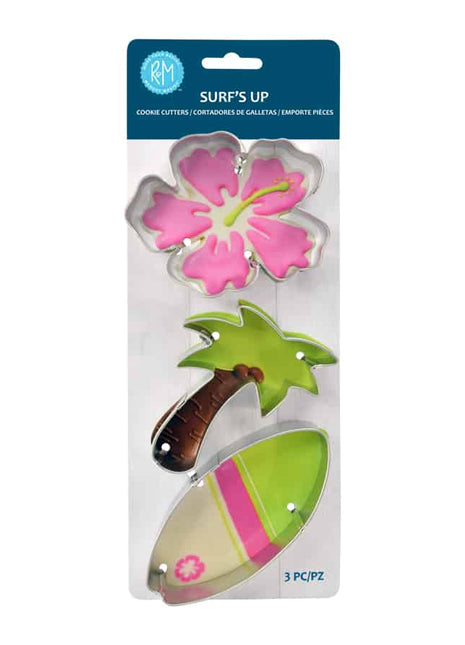 Surf's Up 3 Pc Cookie Cutter Set