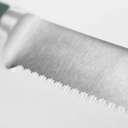 Wusthof Classic Color Double Serrated Bread Knife Fresh Rosemary 9 in