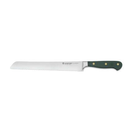 Wusthof Classic Color Double Serrated Bread Knife Fresh Rosemary 9 in