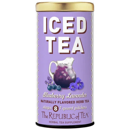 Republic of Tea Blueberry Lavender Daily Beauty Iced Tea Pouches