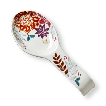Autumn Bloom Spoon Rest Stoneware