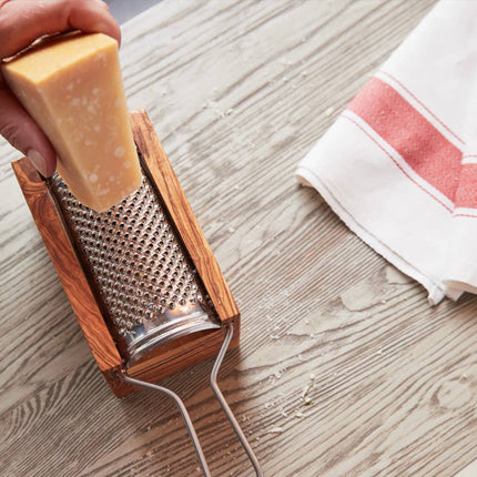 Italian Olivewood Box Cheese Grater