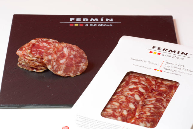 Iberico Salchichon (Salami Style Sausage) Sliced 2oz