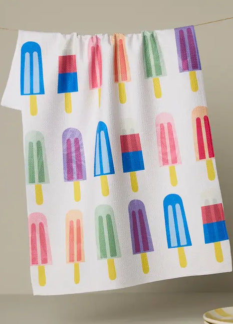 Geometry Tea Towel Poppy Popsicles