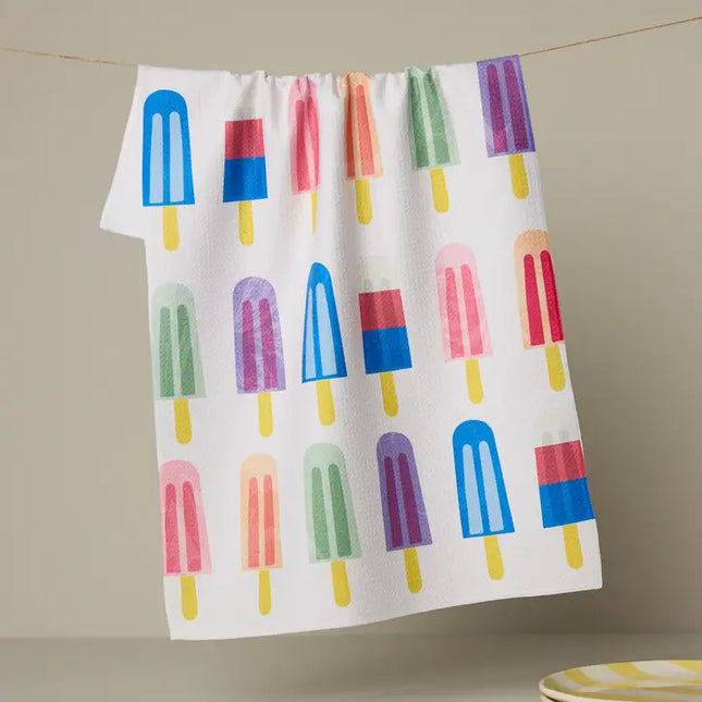 Geometry Tea Towel Poppy Popsicles