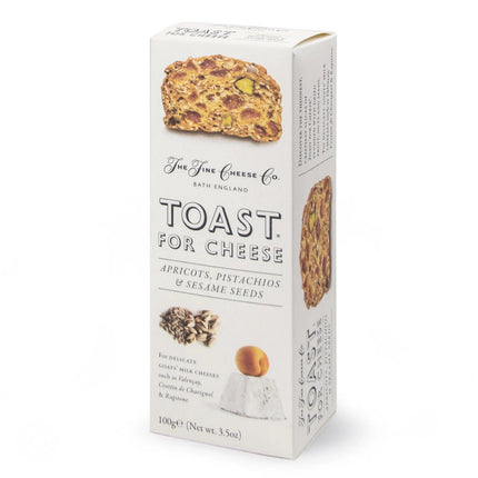 Toast for Cheese Apricots Pistachios & Sesame Seeds