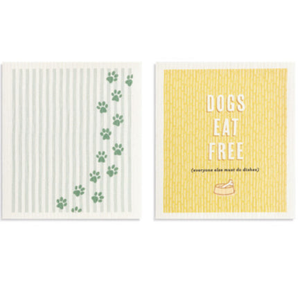 Swedish Dish Cloth Dogs Eat Free Single