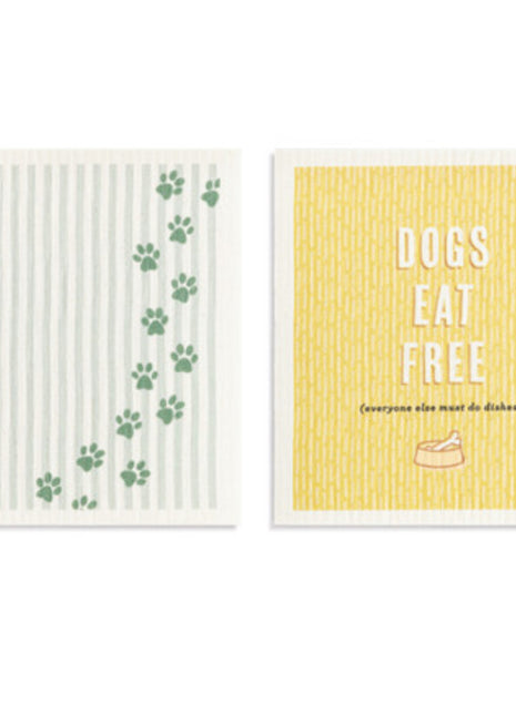 Swedish Dish Cloth Dogs Eat Free Single