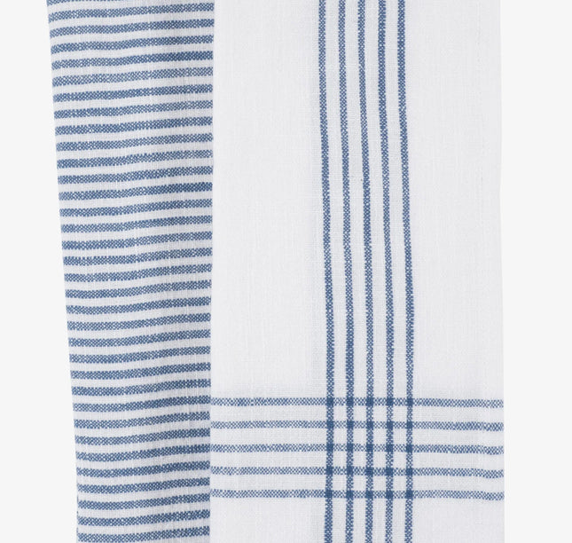 Monaco Flat Washed Kitchen Towel Set/2