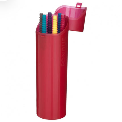 Storage Tube w/ 6 Fondue Forks DC