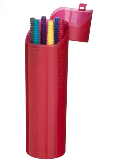 Storage Tube w/ 6 Fondue Forks DC