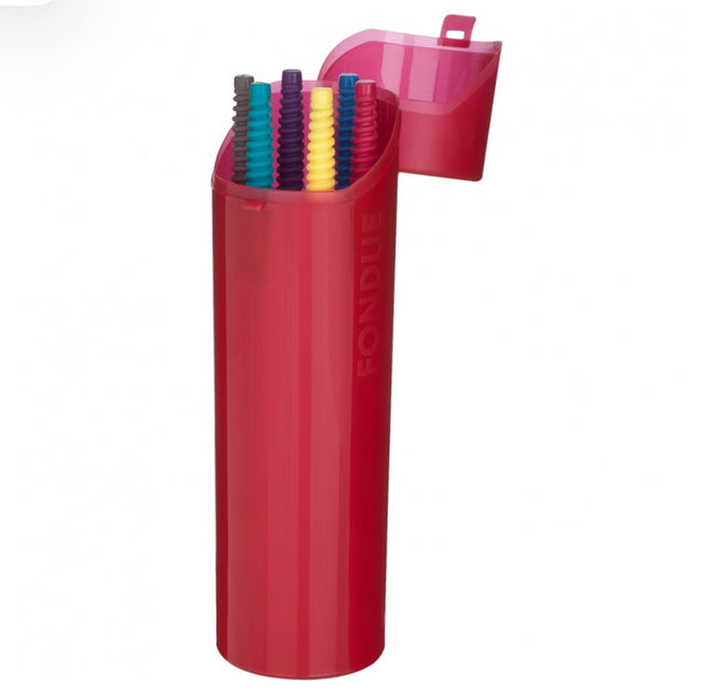 Storage Tube w/ 6 Fondue Forks DC