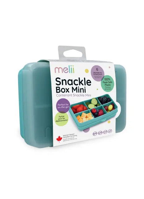 Melii Mini Snackle Box 6 Compartment Blue