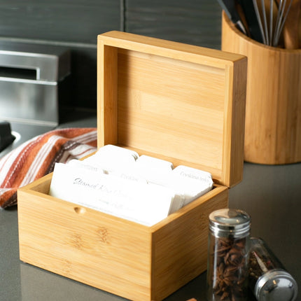 Bamboo Recipe Box