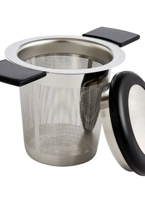 Brew-in-Mug Tea Infuser with Lid & Stainless Steel Basket