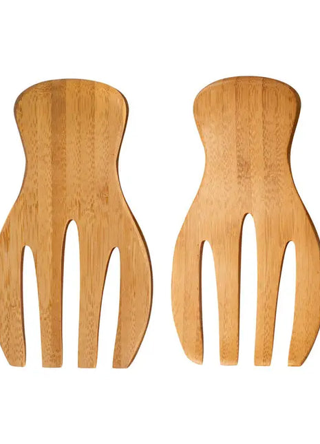 Catcora Bamboo Salad Hands, Natural Bamboo