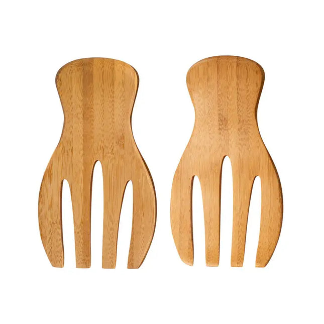 Catcora Bamboo Salad Hands, Natural Bamboo