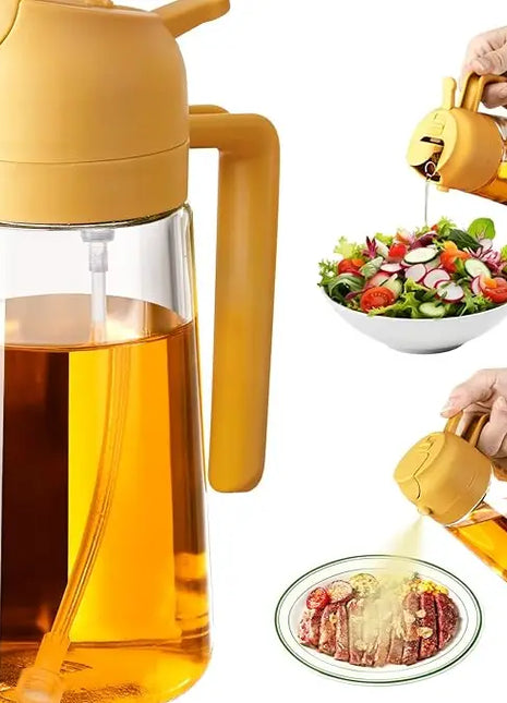 2 in 1 Oil Sprayer/Dispenser 16 oz. Glass