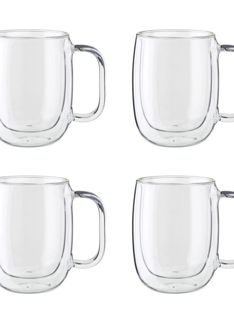 Double Walled 12 oz Coffee Mugs Set Of 4