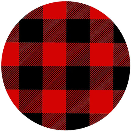 Black and Red Buffalo Plaid 8" Trivet