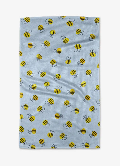 Geometry Tea Towel Buzzing