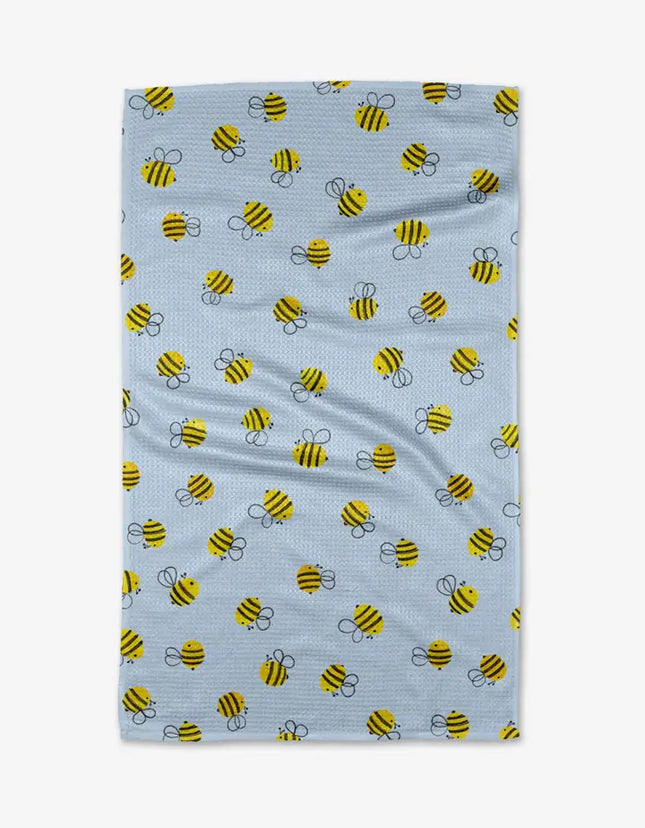 Geometry Tea Towel Buzzing